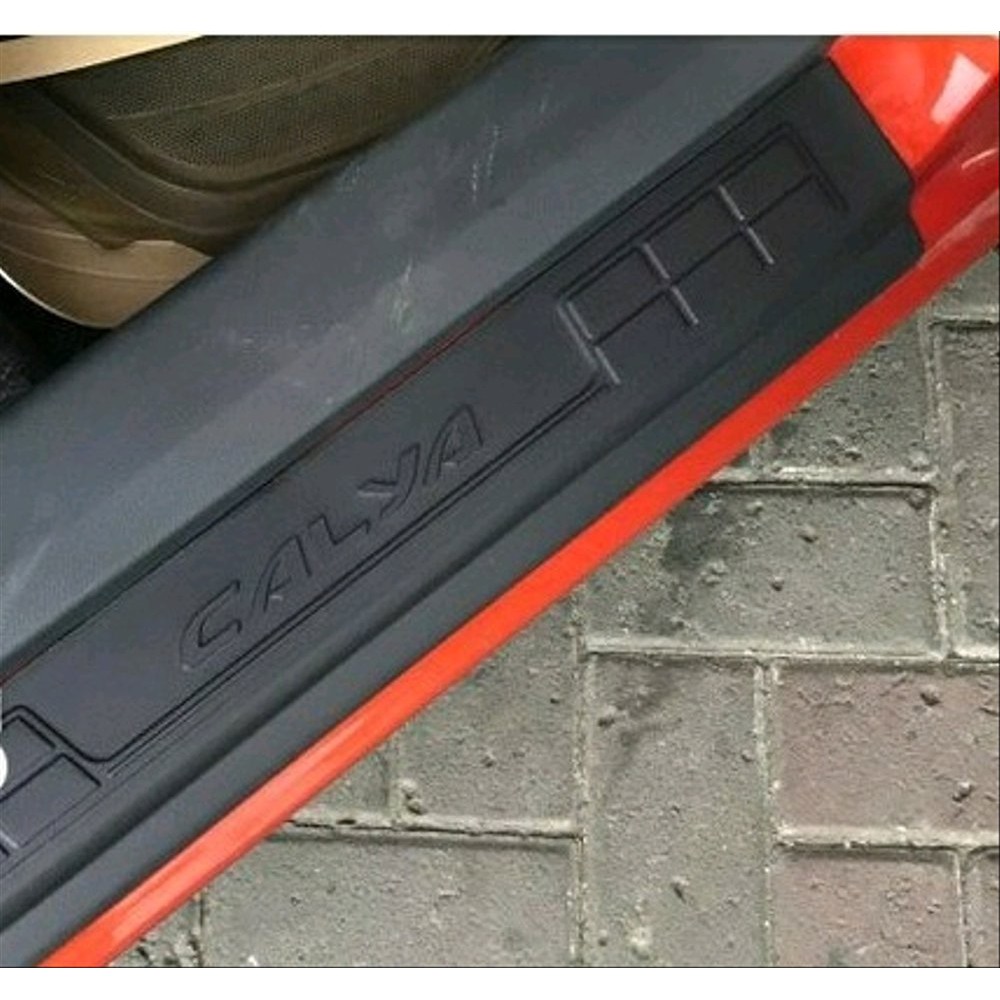 CALYA sealplate sill plate silplate samping + LEM INJAKAN PINTU MOBIL toyota calya PLASTIK HITAM