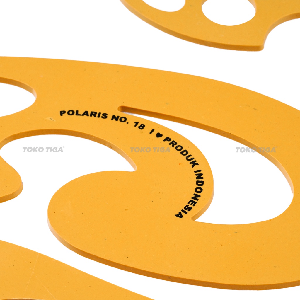 Penggaris Pola Kurva POLARIS / French Curve Ruler Isi 5 Pcs (PSC-02)