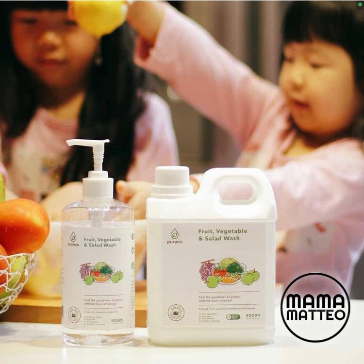 Pureco 900ml : Detergent Floor Cleaner Dish Bottle Softener Vegetable Fruit Wash Sanitizer Handsoap Multisurface Bed Fabric Sanitizing Water / Jerigen Jerrycan Refill size / BANDUNG