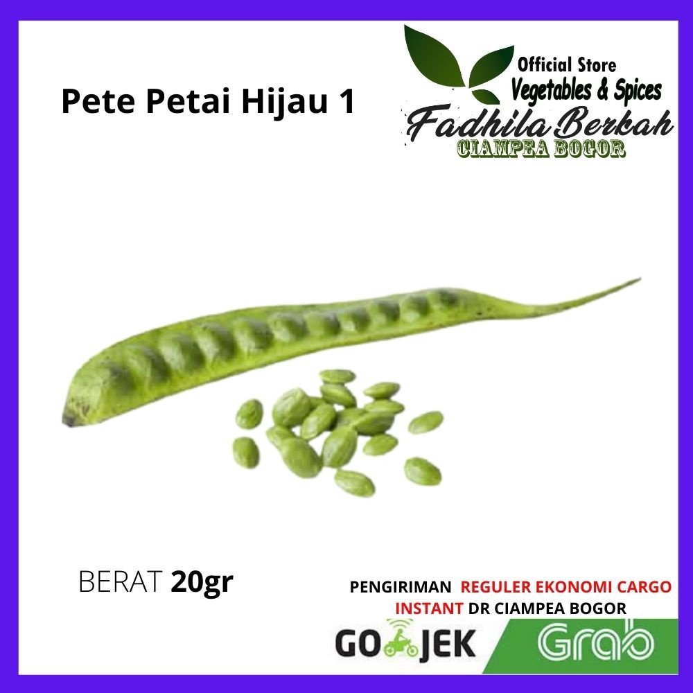 

Pete Petai Hijau 1 Papan Sayuran sayur segar makanan beku freshmart Bogor sayur box sayurbox