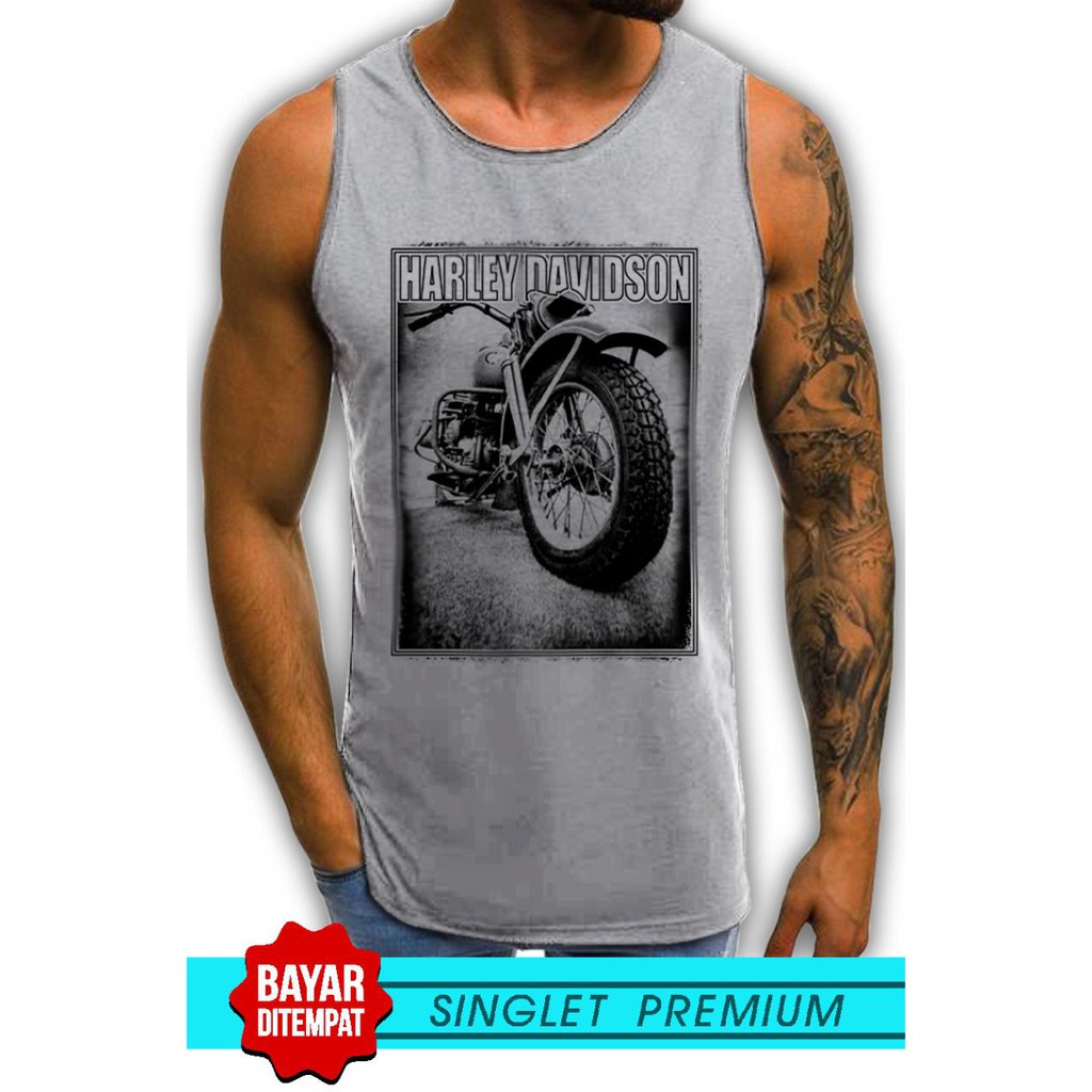 SINGLET LEKBONG PRIA (MOTOR HD) / SINGLET LEKBONG GYM /LEKBONG / SINGLET/KAOS DALAM PRIA/KUTANG