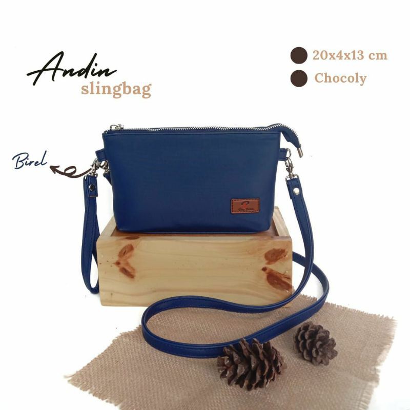 READY ANDIN SLINGBAG CHOCOLY / TAS SLEMPANG  BY BIRU TSABITA