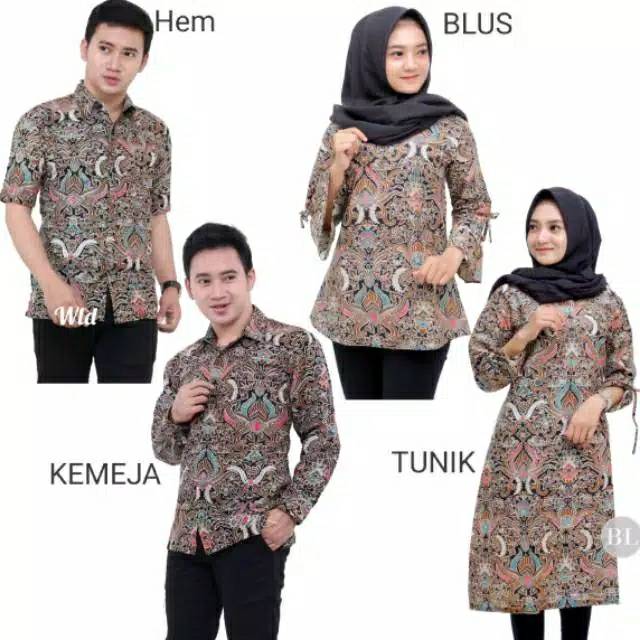 Maura Couple - Sania Ruffle Batik Couple Ori Ndoro Jowi DNT Garansi Termurah Shopee -