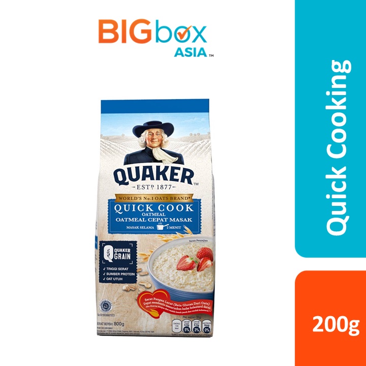 Quaker Quick Cooking Oatmeal Biru 200g