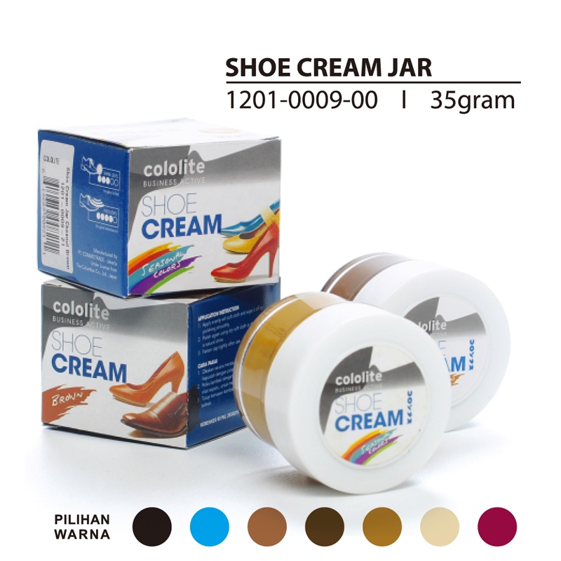 Ktmstore Shoe Cream Semir Sepatu Perawatan Sepatu kulit Krim 35gr Cololite 0009