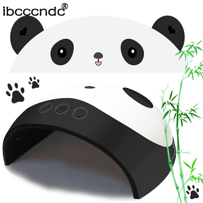 Pengering Kutek Kuku UV LED Nail Dryer Panda Design - PND - Black/White