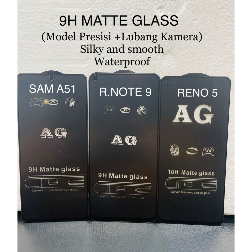 Tempered Glare Matte iPhone 14 Promax 14 Max / Plus 13 Promax 12 Pro Mini 11 Pro X Xr Xsmax 8 Plus SE 7 6 Screen Protector Full Layar Cover Glare Matte / Anti Sidik Jari