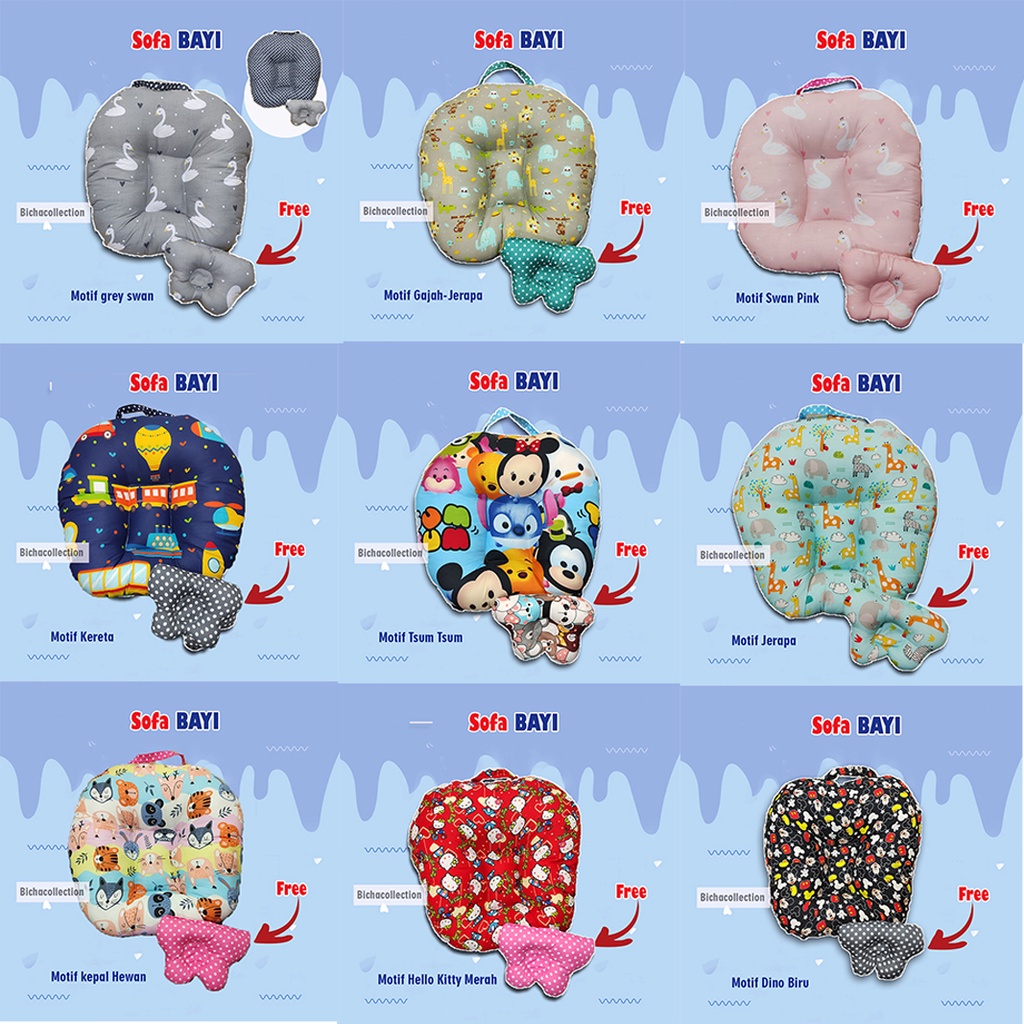 Free Bantal Peyang Awan !! Sofa Bayi Multifungsi New Born Gift Baby Launger Set Kado Bayi Termurah