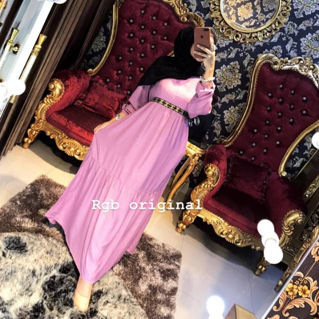 Gamis Chanel RGB Original Size L | Busui Friendly