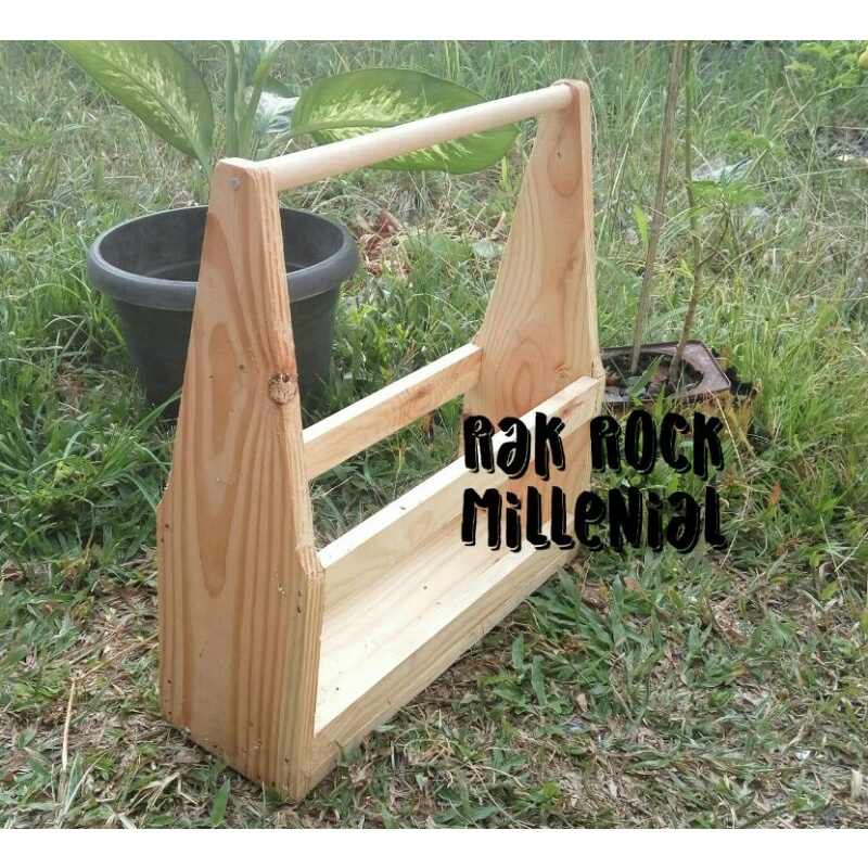 Wooden Create  Wooden Box Carrier Keranjang Buah Keranjang Serbaguna Keranjang Parcel Keranjang Hamp