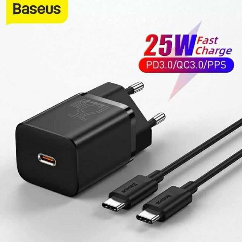 Baseus Super Si Quick Charger 1C 25W EU Sets for Samsung S21