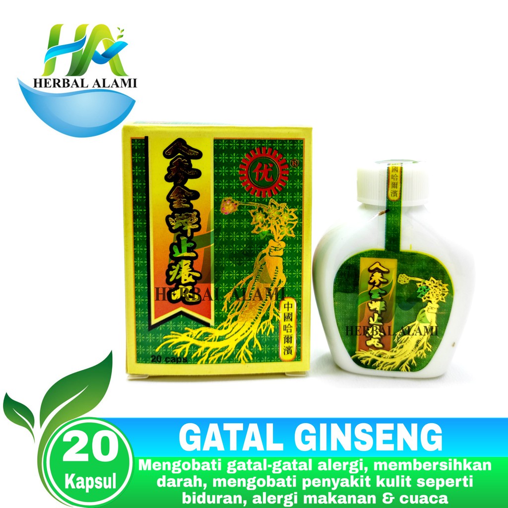 Obat Gatal Ginseng ( Alergi, Biduan, Darah Kotor )