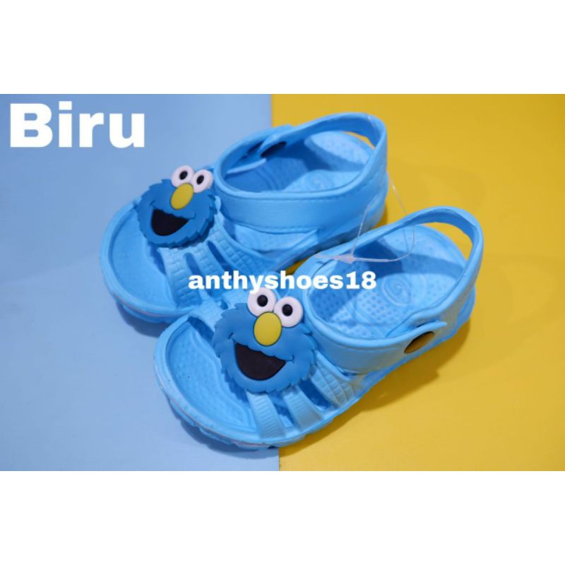 *NEW* Sandal Tali  Karet Bayi Anak Perempuan Elmo Dulux 155e