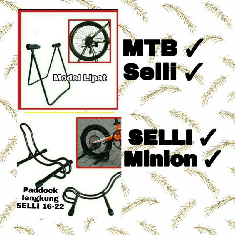standar paddock sepeda lipat /minion/bmx / pedok sepeda lipat premium