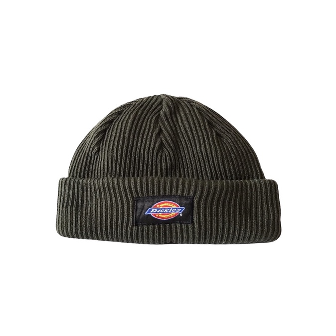 Short beanie hat dickies premium warna army / topi kupluk rajut dickies original premium distro Army