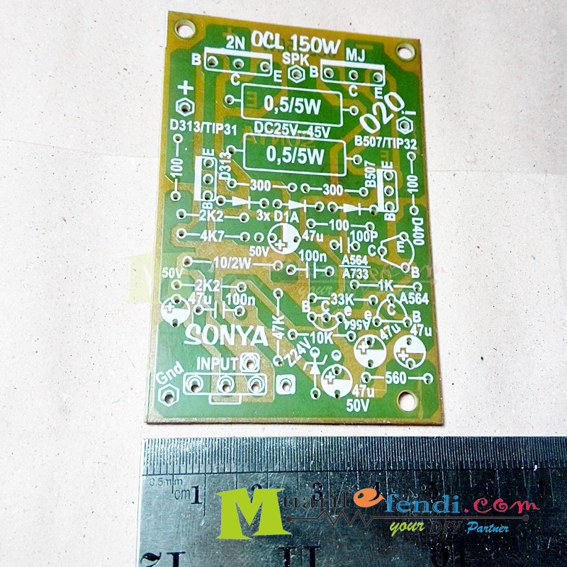PCB Power Amplifier 150Watt MONO SONYA 020