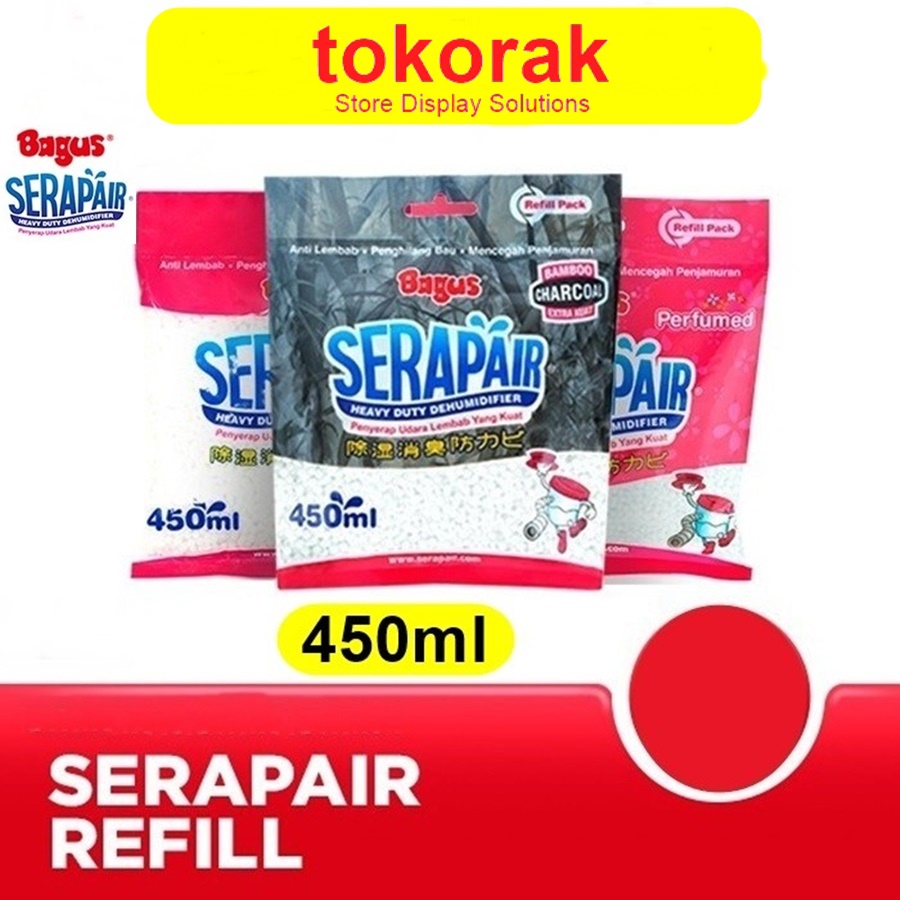 BAGUS SERAPAIR REFILL 450ML PENGHILANG BAU LEMBAB ANTI JAMUR