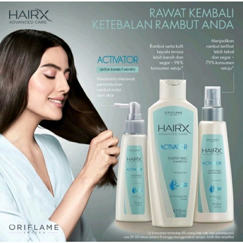 Hairx Activator Fortifiying Shampoo/ Hair Amplifier/ Scalp Tonic/ Shampo Rambut Rontok