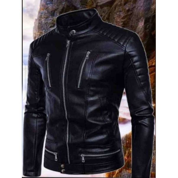 Jaket Racing Jaket Pria Kulit Asli Garut New Elegant Sukaregang Garut