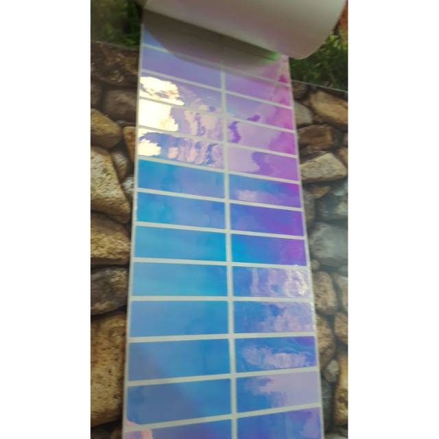 

STIKER LABEL NAMA WATERPROOF ANTI AIR DAZZLE BLUE