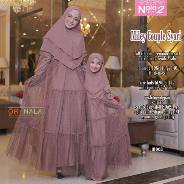 Realpict Miley Syari Couple Mom Kids by Nala