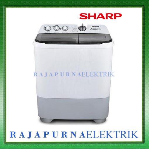 Mesin Cuci Sharp 2 Tabung LOW WATT 8 kg ES-T86CL-HK Garansi Resmi ORI