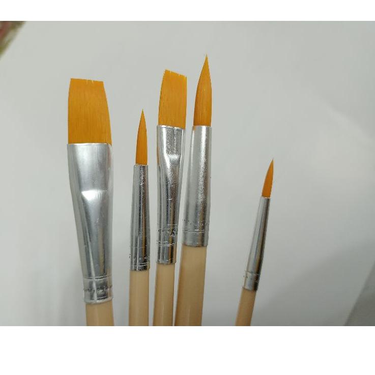 

[KODE PRODUK 9CHSC4276] KUAS CAT SEPATU 5pc LUKIS REPAINT RECOLOUR MEWARNAI