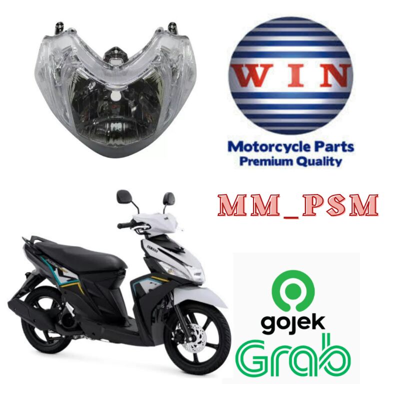 100% PRODUK WIN - HEADLAMP MIO M3 / MIO Z 125 / MIO Z / LAMPU DEPAN MIO M3 / REFLEKTOR MIO M3