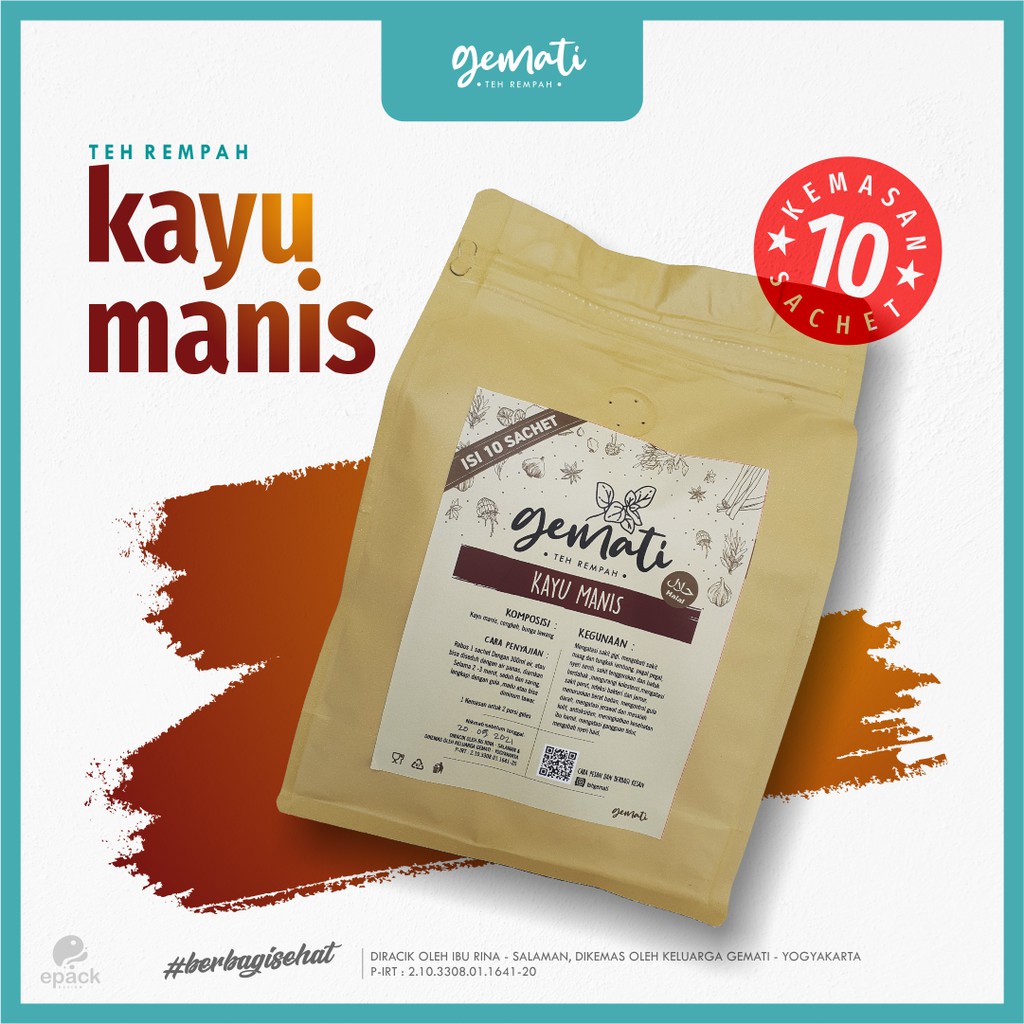 

Teh Detox - Kesehatan Kulit / Teh Rempah Minuman Kesehatan / GEMATI Kayu Manis - Kemasan Isi 10