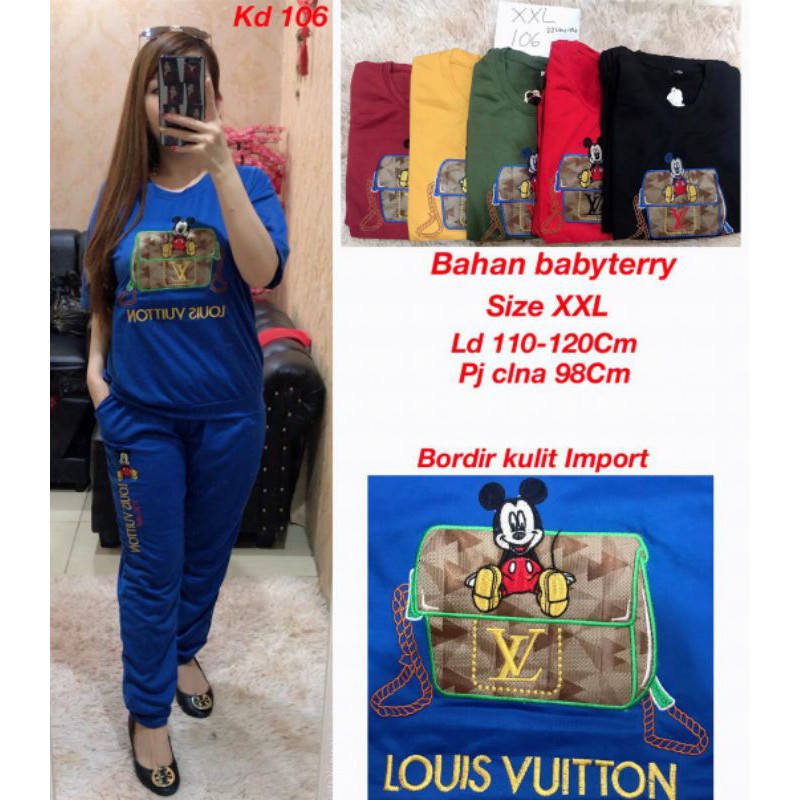 setelan senam/setelan babyterry/setelan jumbo