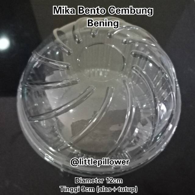 (ISI 50PCS - MK130 BENING) Mika Bento Mini Bening/Mika Nasi Mini/Mika Puding/Mangkok Cup Plastik