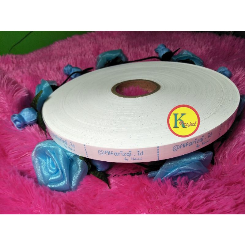 LABEL TAFFETA - Label Baju - Label Hijab - Label Brand Size Custom 20meter