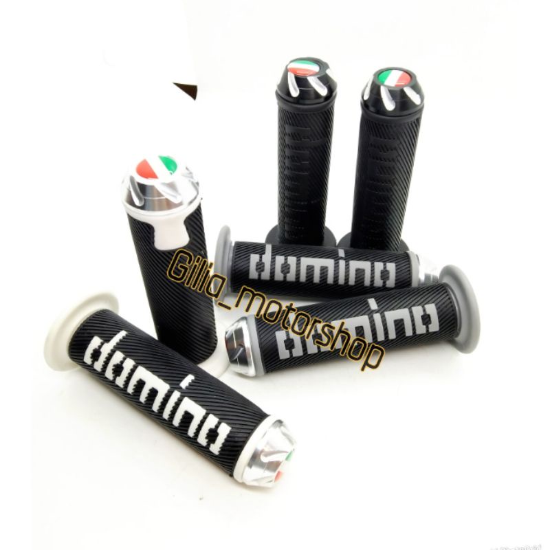 Handgrip Handfat Domino Jalu CNC Model Bulu Domino Jalu Handfat Domino Bulu plus Jalu Stang Cnc Universal Motor