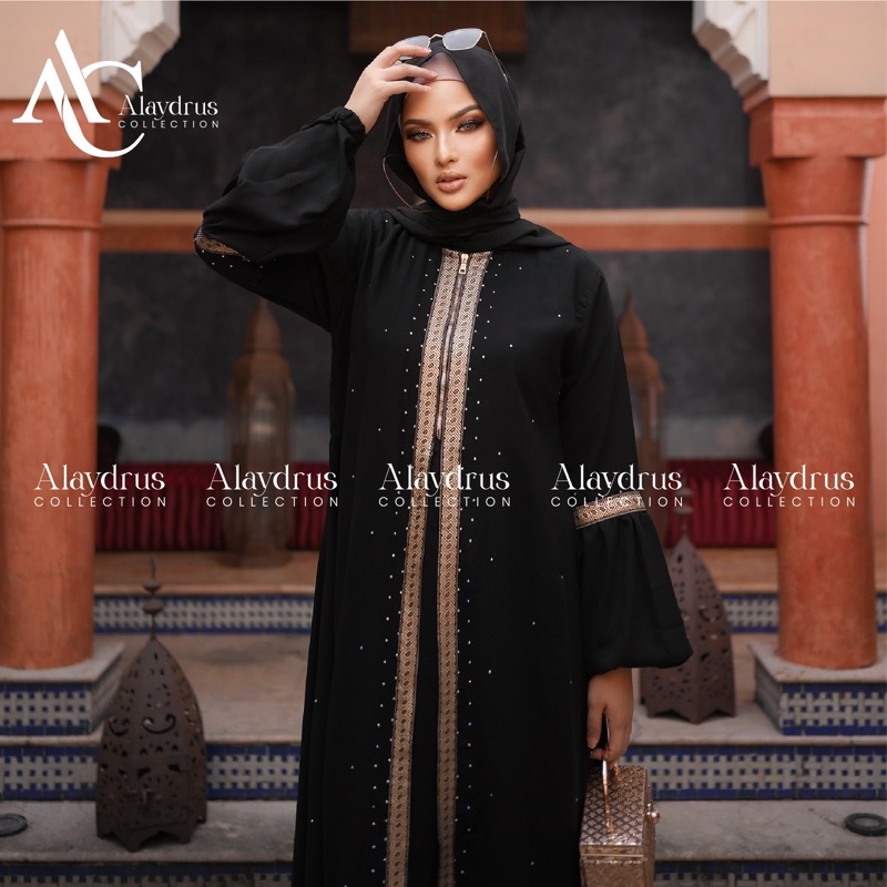 New Abaya Dress Maxi Arab Saudi Bordir Zephy Turki Umroh Dubai Turkey By AlaydrusCollection 824