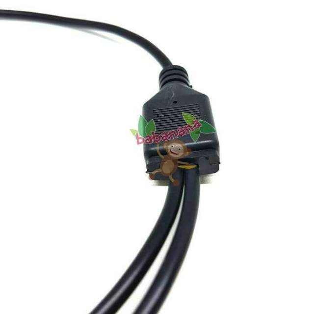 Kabel RGB Splitter 1 to 2 female 4 pin hitam