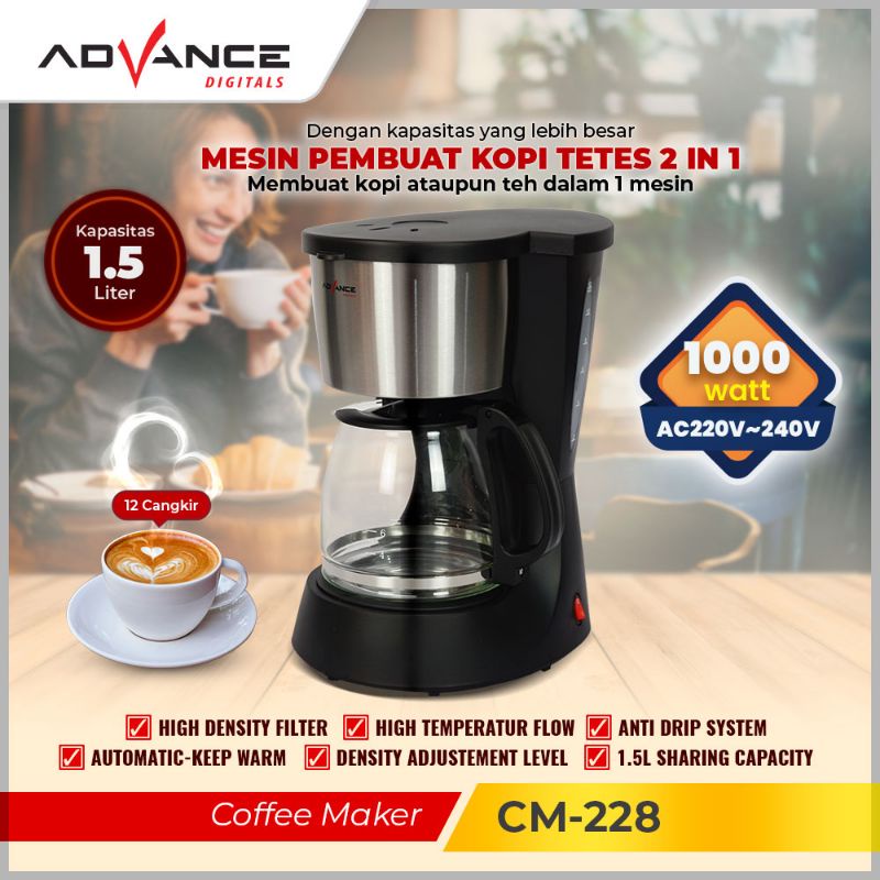 Advance Mesin Kopi Seduh Instant / Coffee Maker CM 228