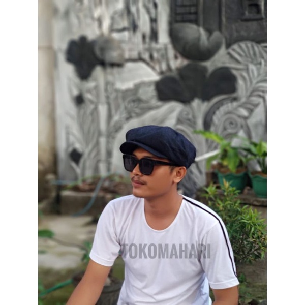 Topi newsboy / topi pet / topi kodok / topi patino / topi seniman / flat cap