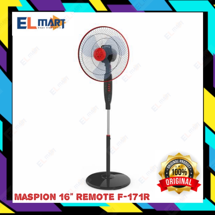 Kipas Angin Berdiri Remote MASPION 16 Inch F171RC 171 RC  171RC Stand Fan 16inch Remot