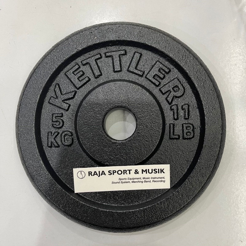 PIRINGAN BARBEL 5 KG KETTLER - CAST IRON - BARBEL BEBAN