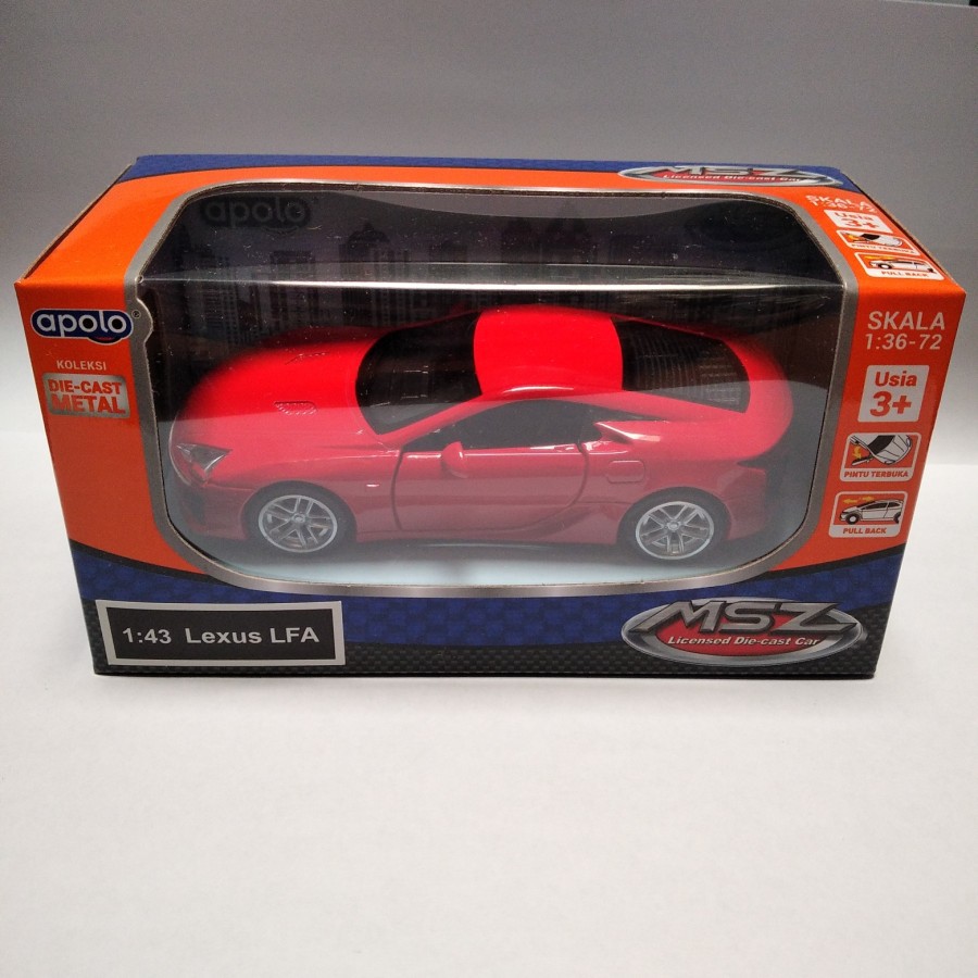 Diecast Apolo Lexus LFA Merah
