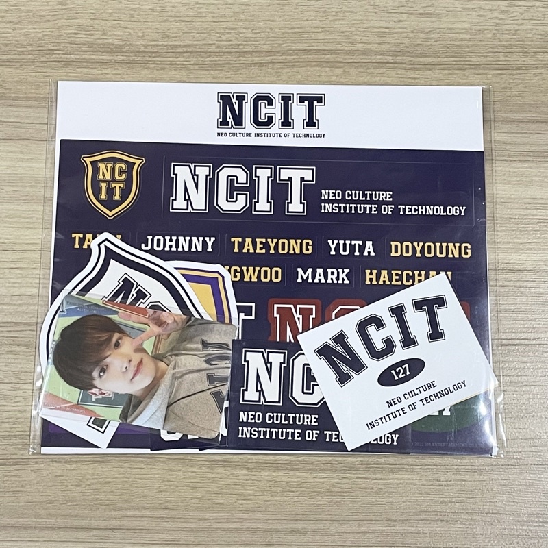 BOOKED Taeyong pc photocard NCIT official merchandise Removable Laptop Deco Sticker Set sealed