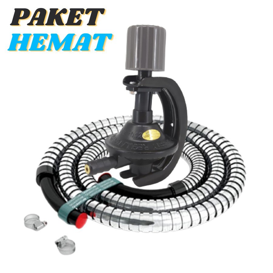 REGULATOR DESTEC Non Meter + SELANG GAS 1.8 Meter Paket