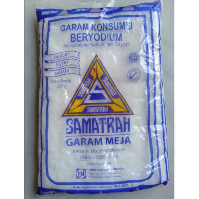 

Garam Meja Samatrah beryodium 20x200gr