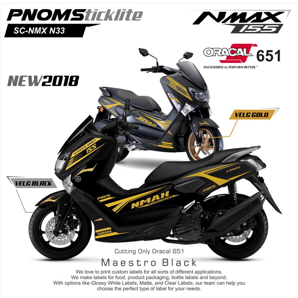 Cutting Sticker NMax 20 - Sticker Body nmax -sticker Motor Nmax