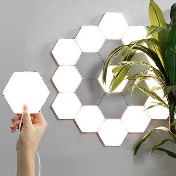 Lampu Dekorasi Dinding Quantum LED Hexagon Modular DIY Touch Lamp