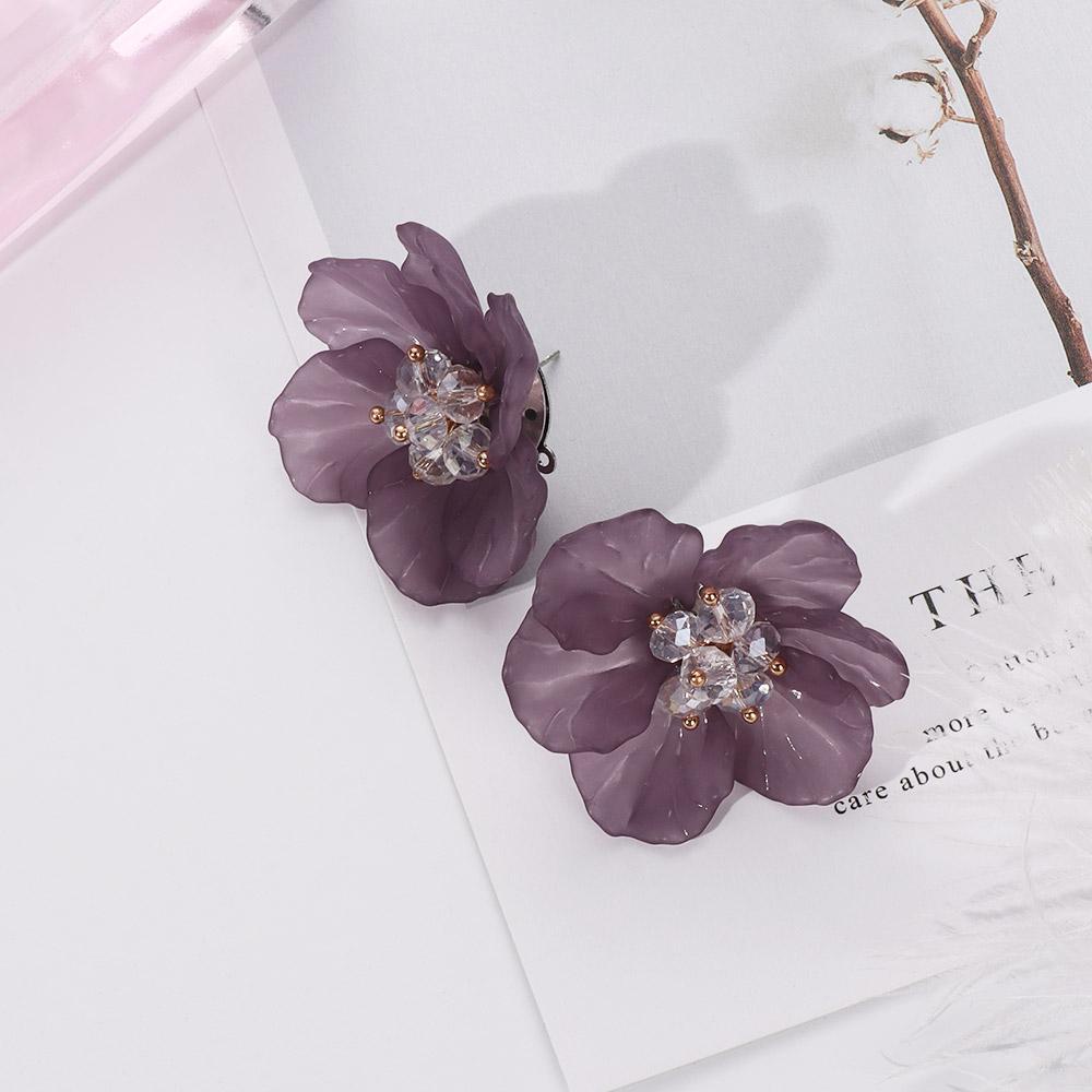 Top Petals Earrings Charm Akrilik Fashion Elegan