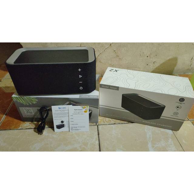 Bluetooth Speaker Istage X2 With Wireless Charging Ori Bcare Indonesia