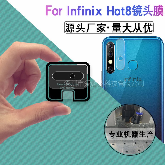 ANTI GORES KAMERA INFINIX HOT 8 ANTI GORES KAMERA BENING TEMPERED GLASS KAMERA