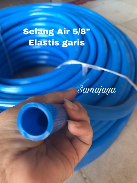 Selang air Elastis  5/8” Motif garis. Lebih tebal . Selang taman selang air. Selang puso .