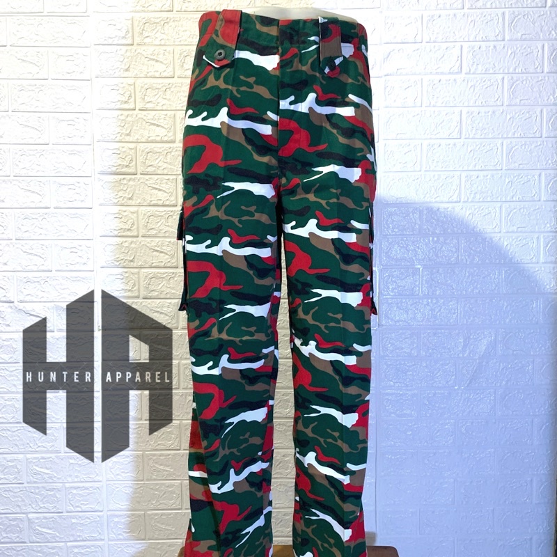 Celana Cargo Loreng Laskar Merah Putih - Celana Loreng LMP - Celana PDL Loreng Laskar Merah Putih